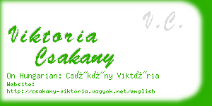 viktoria csakany business card